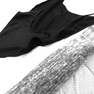 Black one piece sexy bathing suit